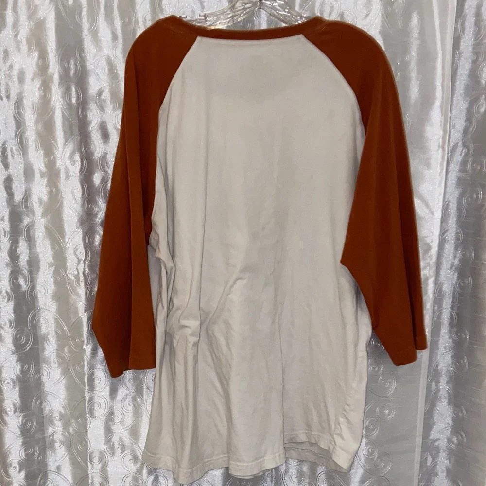 Colosseum UT Texas Longhorns White and Brown Shirt Adult Size XXL 🔥 YB4